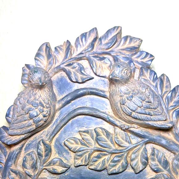 Charming Vintage Birds Wall Pocket Planter - Rustic Wall Vase Decor - Picture 2 of 6